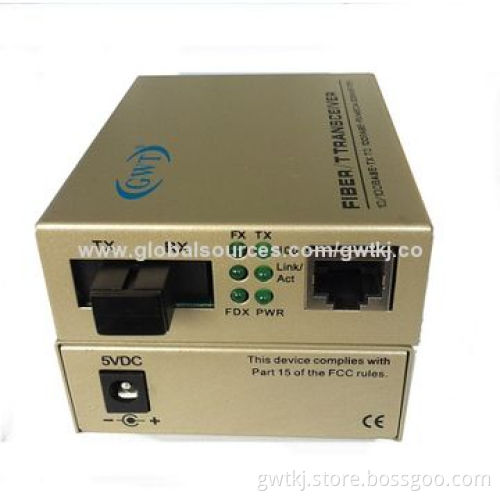 10/100/1000M optical fiber media converter, single fiber, 40km